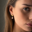 Melted Drop Oorbellen met Parel 18K Goldplated