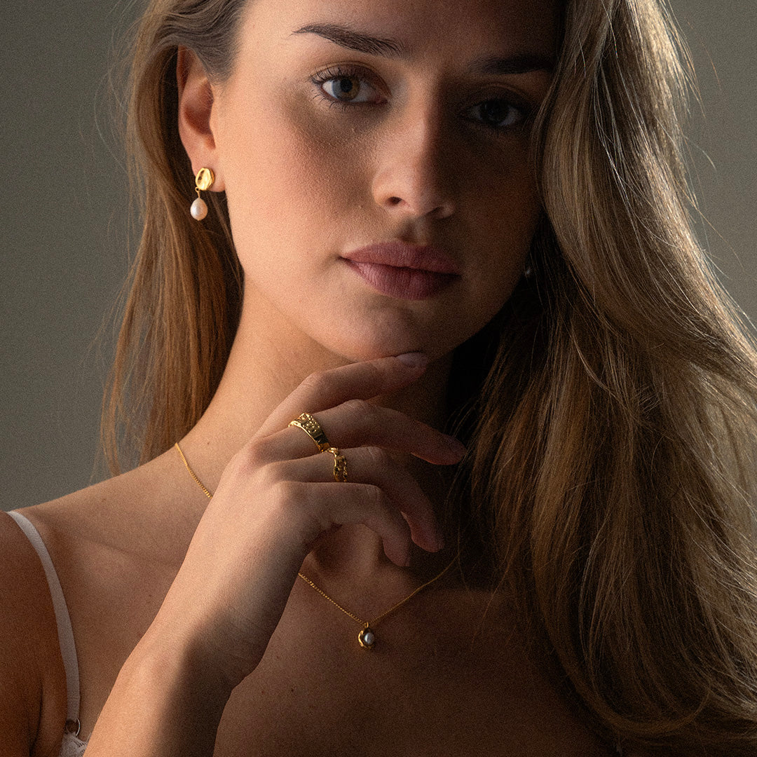 Meteor Ring Verstelbaar 18K Goldplated