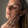 Hammered Heart Ring Zilverkleurig