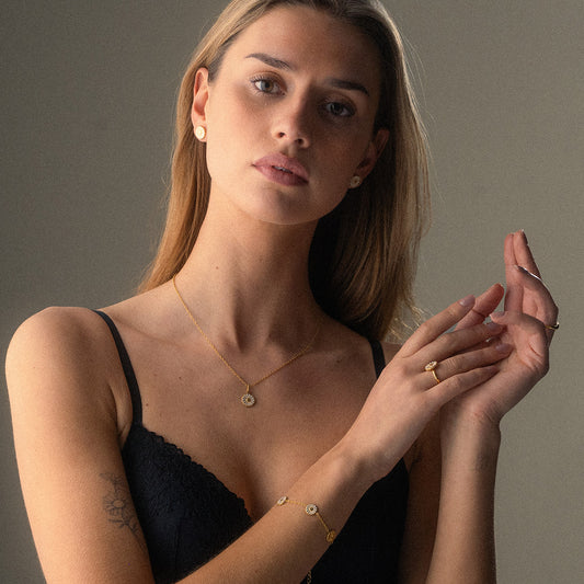 Margriet Ketting + Armband 18K Goldplated