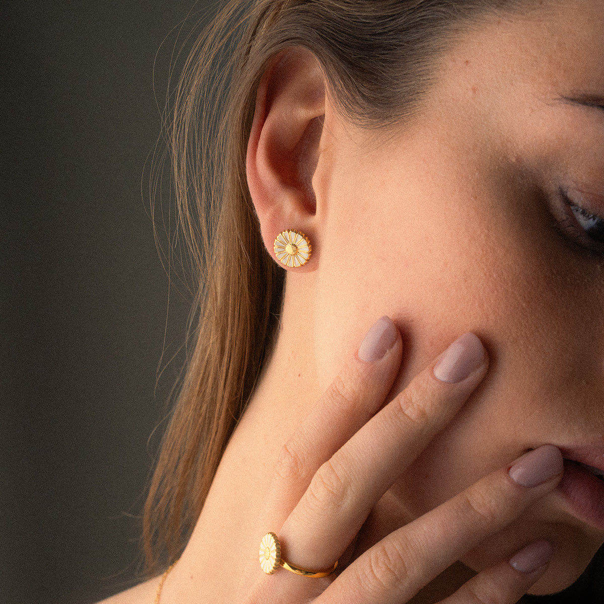 Margriet Oorbellen 18K Goldplated 12 mm