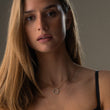 Circle Zirkonia Ketting 18K Goldplated 20 mm