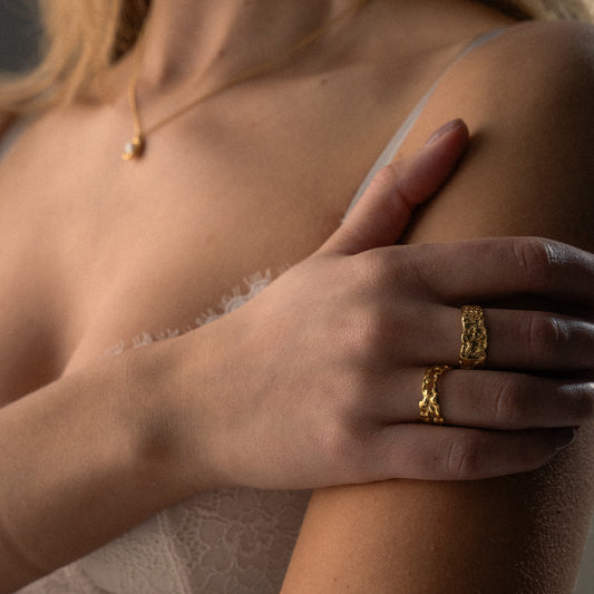 Meteor Celestial Ring 18K Goldplated