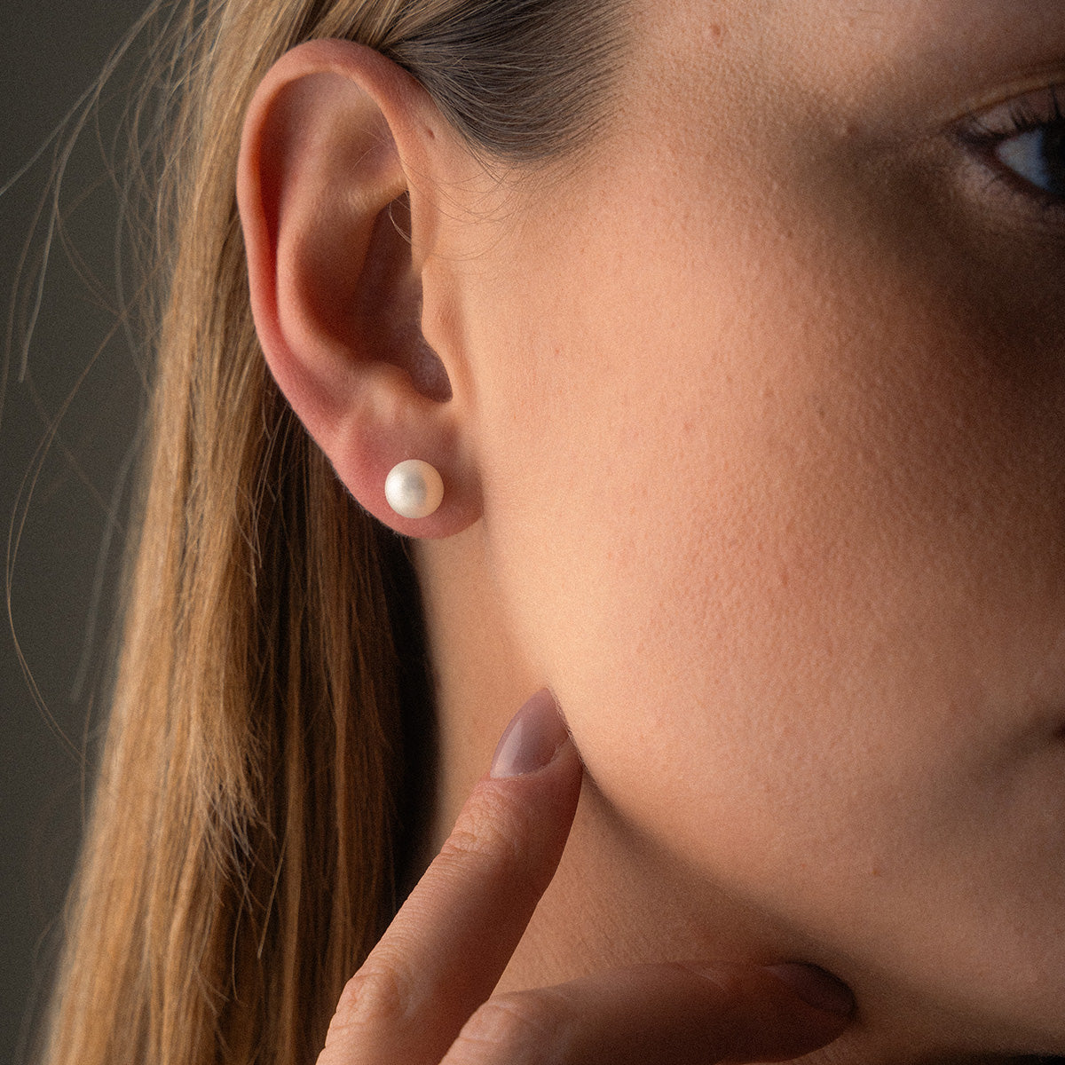 Classic Parelstuds Oorbellen 18K Goldplated