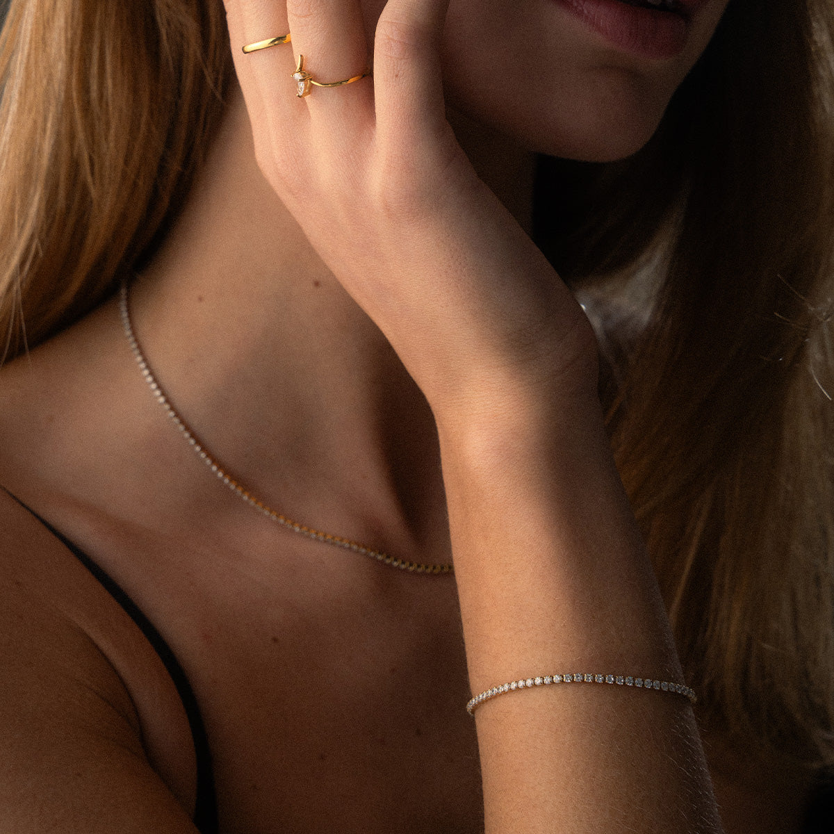 Tennis Zirkonia Armband 18K Goldplated