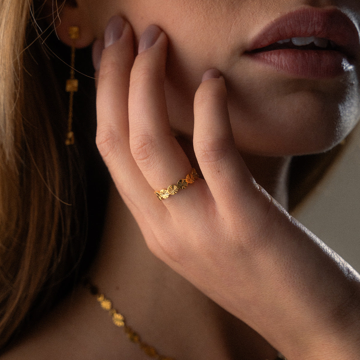 Sunset Eternity Ring 18K Goldplated