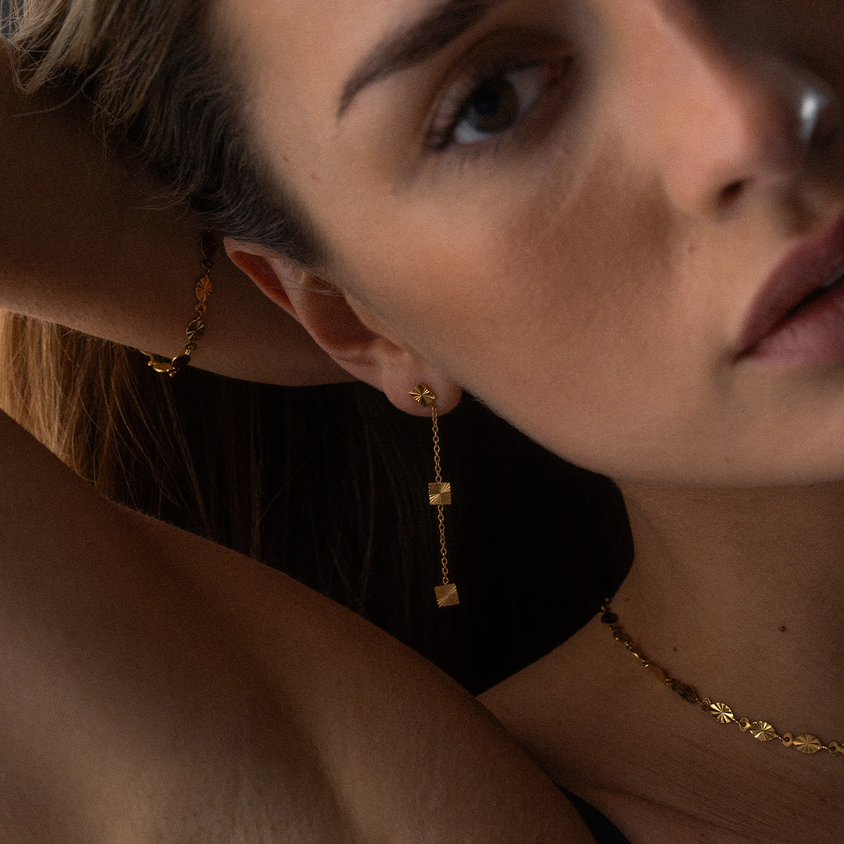 Scattered Sun Oorbellen 18K Goldplated