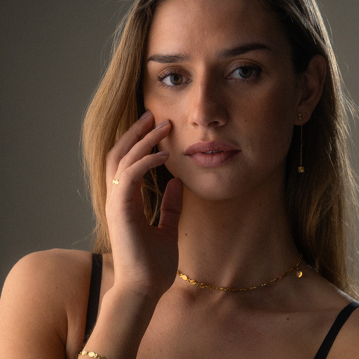 Scattered Sun Oorbellen 18K Goldplated