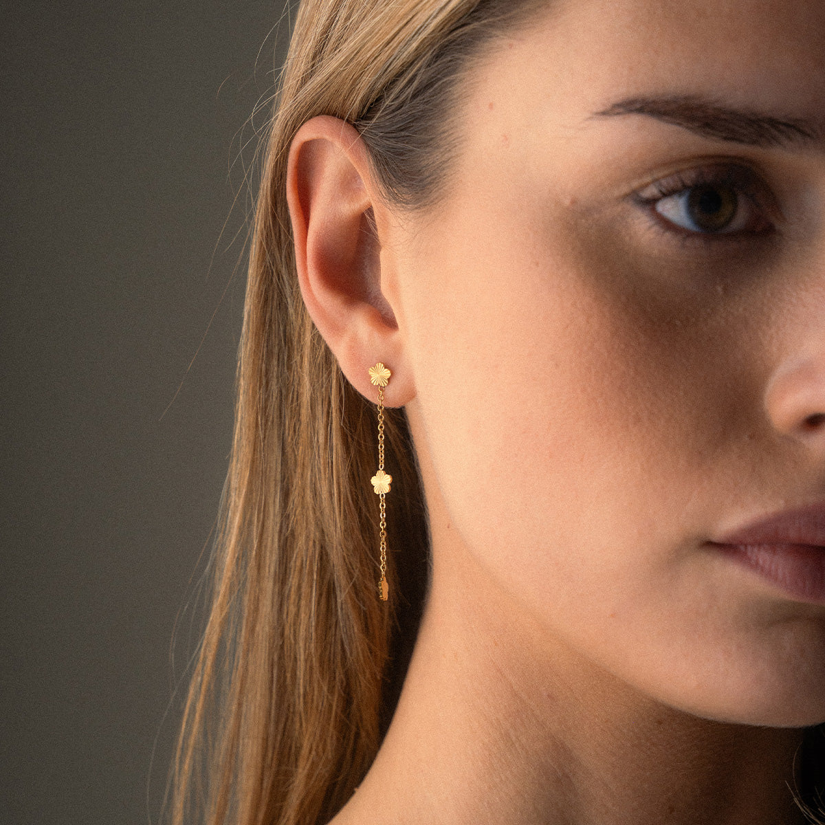 Scattered Flower Oorbellen 18K Goldplated