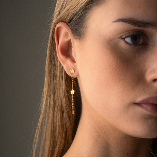 Scattered Flower Oorbellen 18K Goldplated