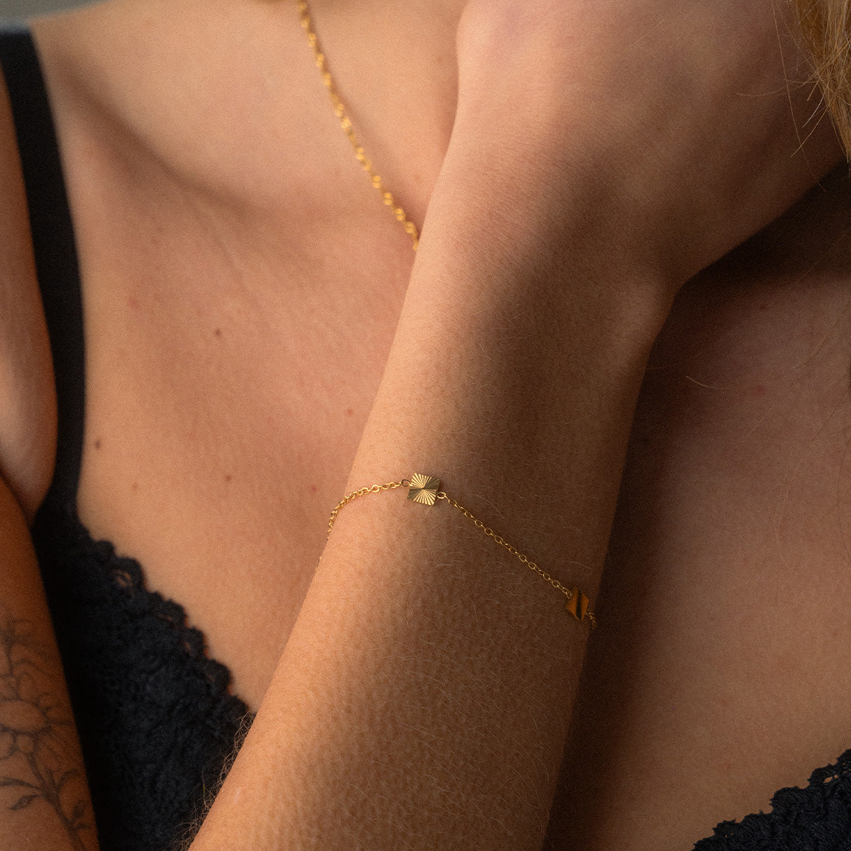 Scattered Sun Armband 18K Goldplated