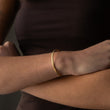 Twisted Bangle Verstelbaar 18K Goldplated 5 mm