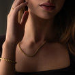 Twisted Rope Ketting 18K Goldplated 4 mm
