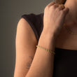 Twisted Rope Armband 18K Goldplated 5 mm