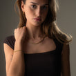 Twisted Rope Armband 18K Goldplated 5 mm