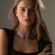 Twisted Rope + Platte Snake Ketting Zilverkleurig