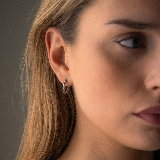 Astra Hoops Oorbellen 12/15/18 mm Zilverkleurig