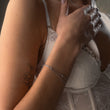 Snake Rope Armband Zilverkleurig