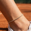 Zirkonia Tennis Enkelband 18K Goldplated