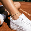 Zirkonia Tennis Enkelband 18K Goldplated