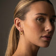 Lava Heart Hoops Oorbellen 18K Goldplated