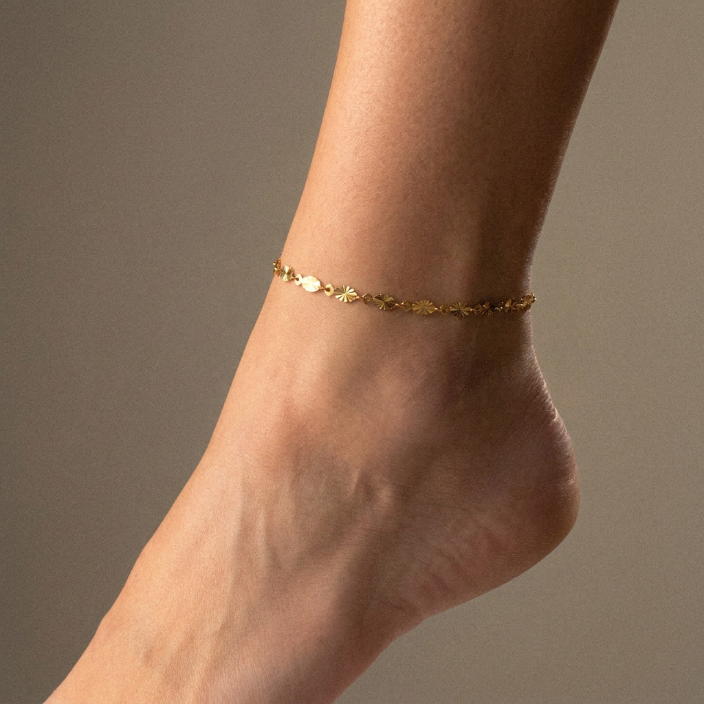 Sunset Enkelband 18K Goldplated