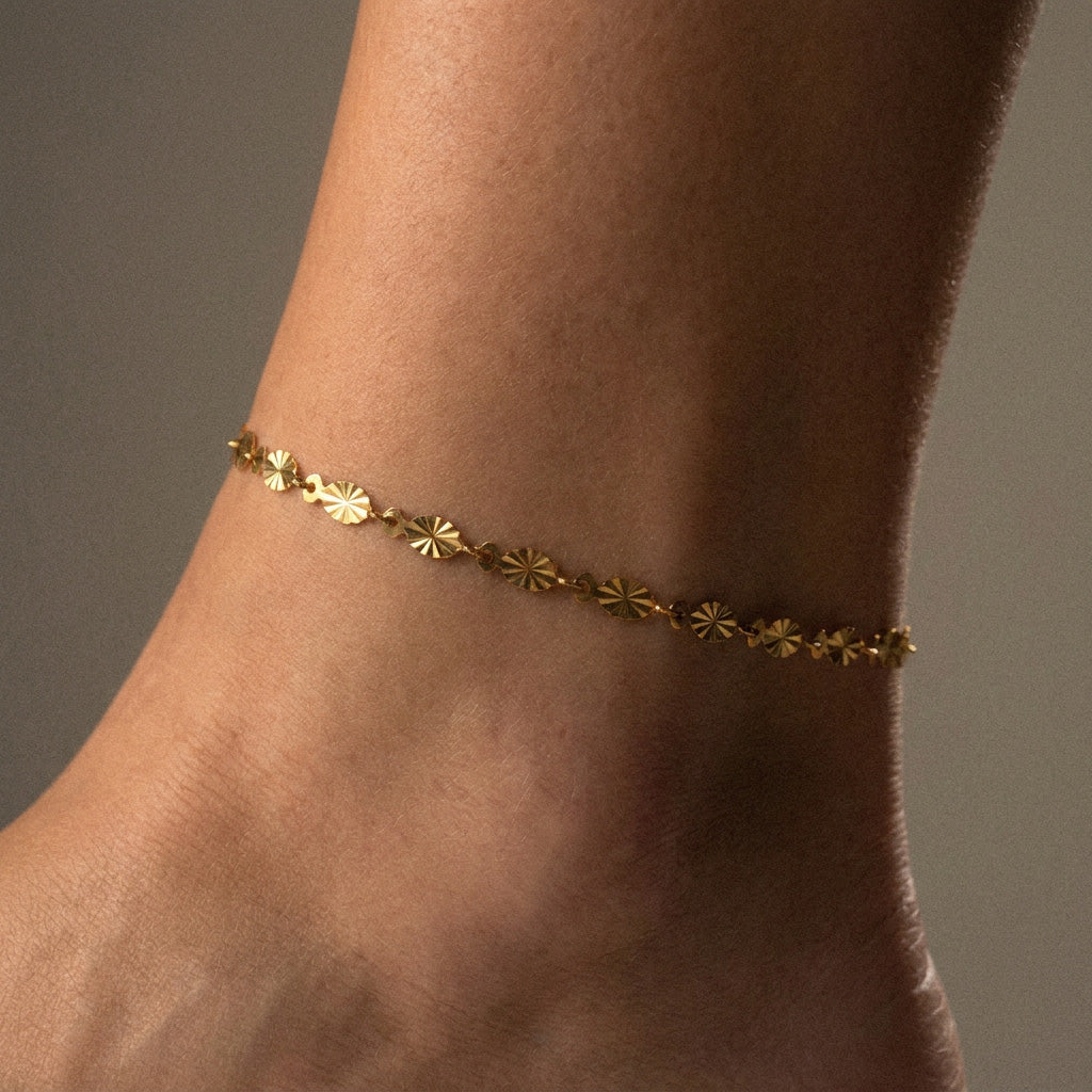 Sunset Enkelband 18K Goldplated