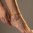 Figaro Enkelband 18K Goldplated