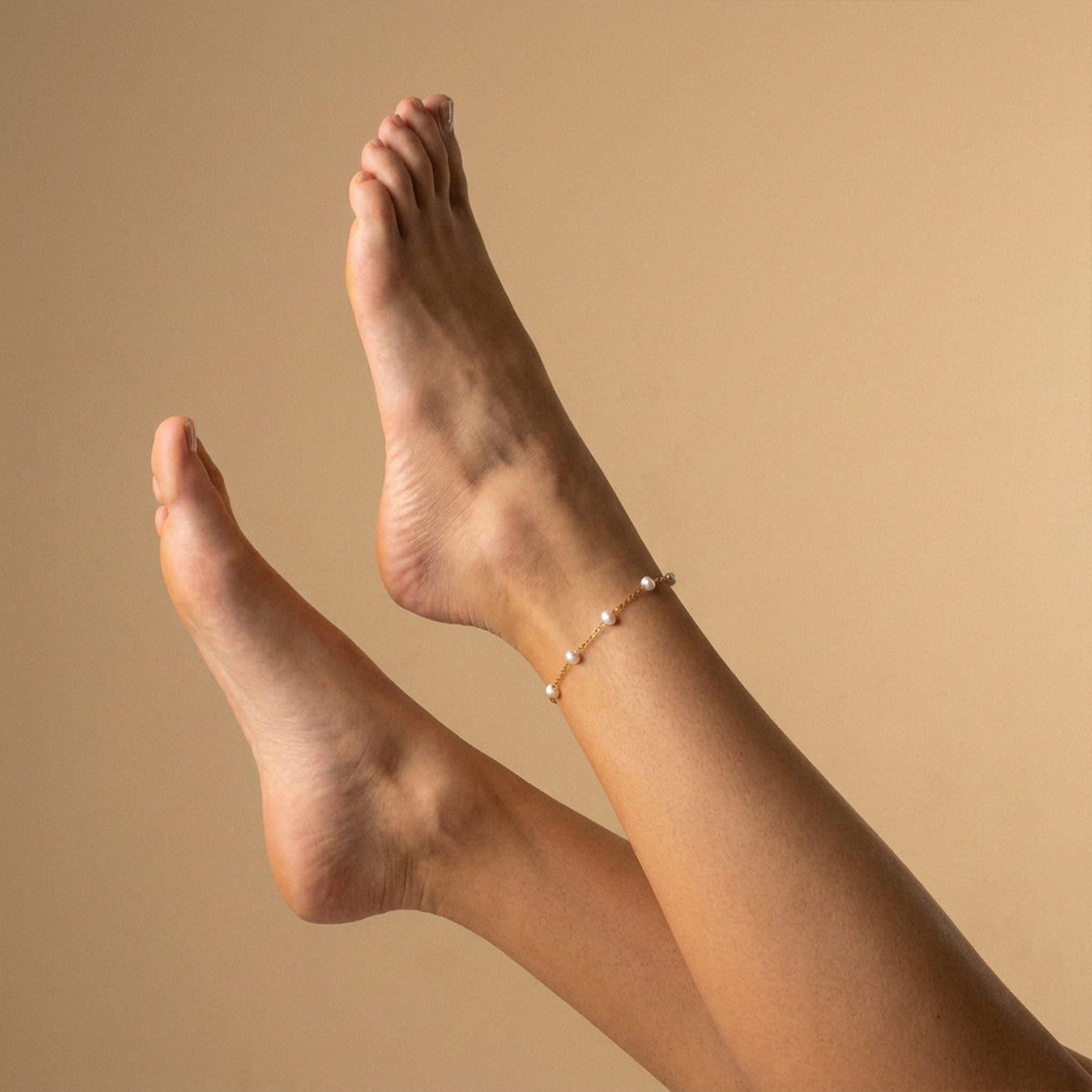 Dot Enkelband Zoetwaterparels 18K Goldplated