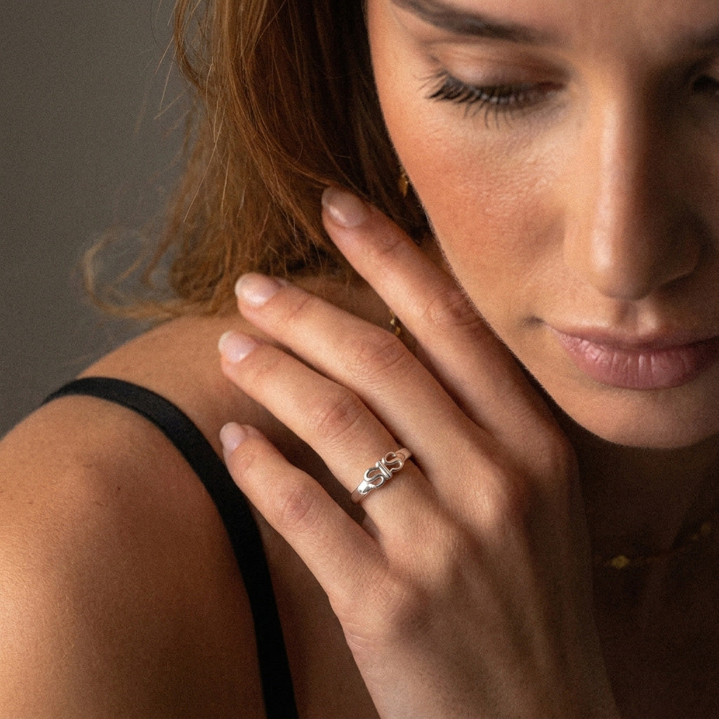 SIS Ring Zilverkleurig