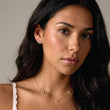 Heart Zirkonia Trio Ketting 18K Goldplated 8 mm