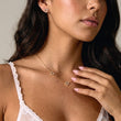 Heart Zirkonia Trio Ketting 18K Goldplated 8 mm