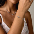Heart Zirkonia Trio Armband Zilverkleurig 8 mm