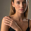 Circle Zirkonia Ring 18K Goldplated 12 mm