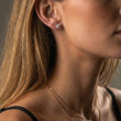 Classic Zirkonia Studs Oorbellen 18K Goldplated 6 mm