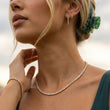 Tennis Supreme Zirkonia Ketting 18K Goldplated 4 mm