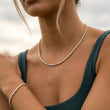 Tennis Supreme Zirkonia Ketting 18K Goldplated 4 mm