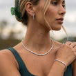 Tennis Supreme Zirkonia Ketting Zilverkleurig 4 mm