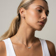 MOR Zirkonia Ketting Zilverkleurig