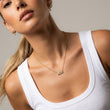 MOR Zirkonia Ketting 18K Goldplated