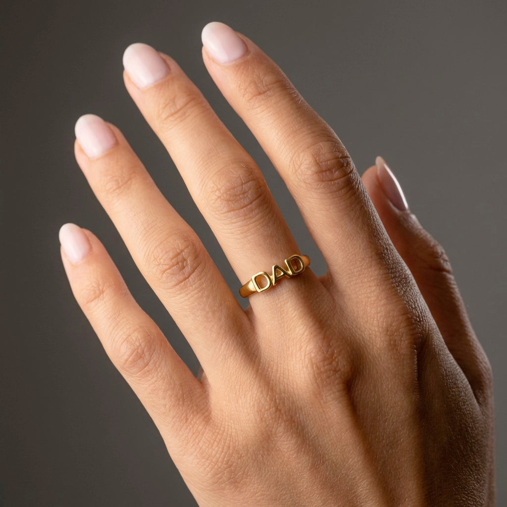DAD Ring 18K Goldplated