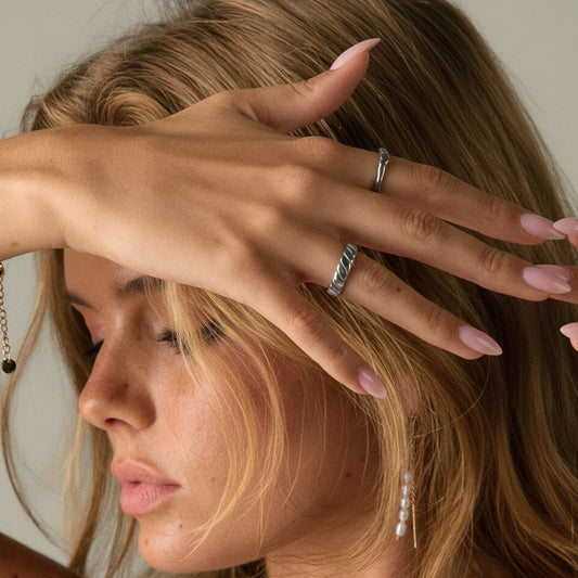 Curve Ring Verstelbaar Zilverkleurig