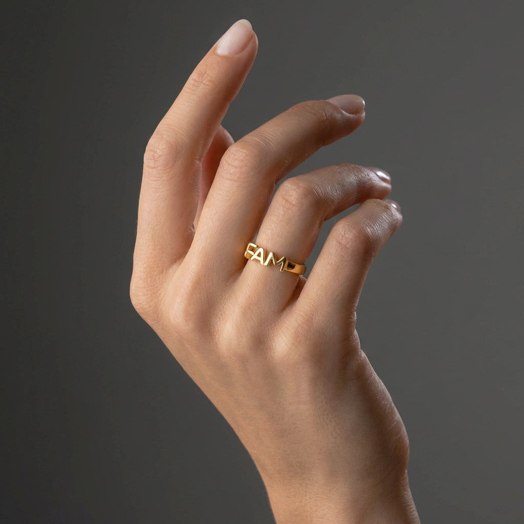 FAM Ring 18K Goldplated