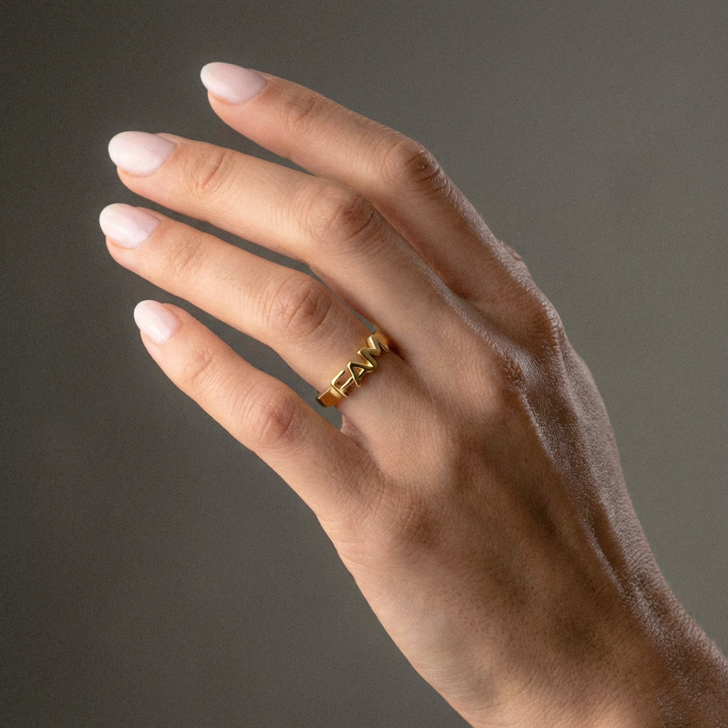 FAM Ring 18K Goldplated