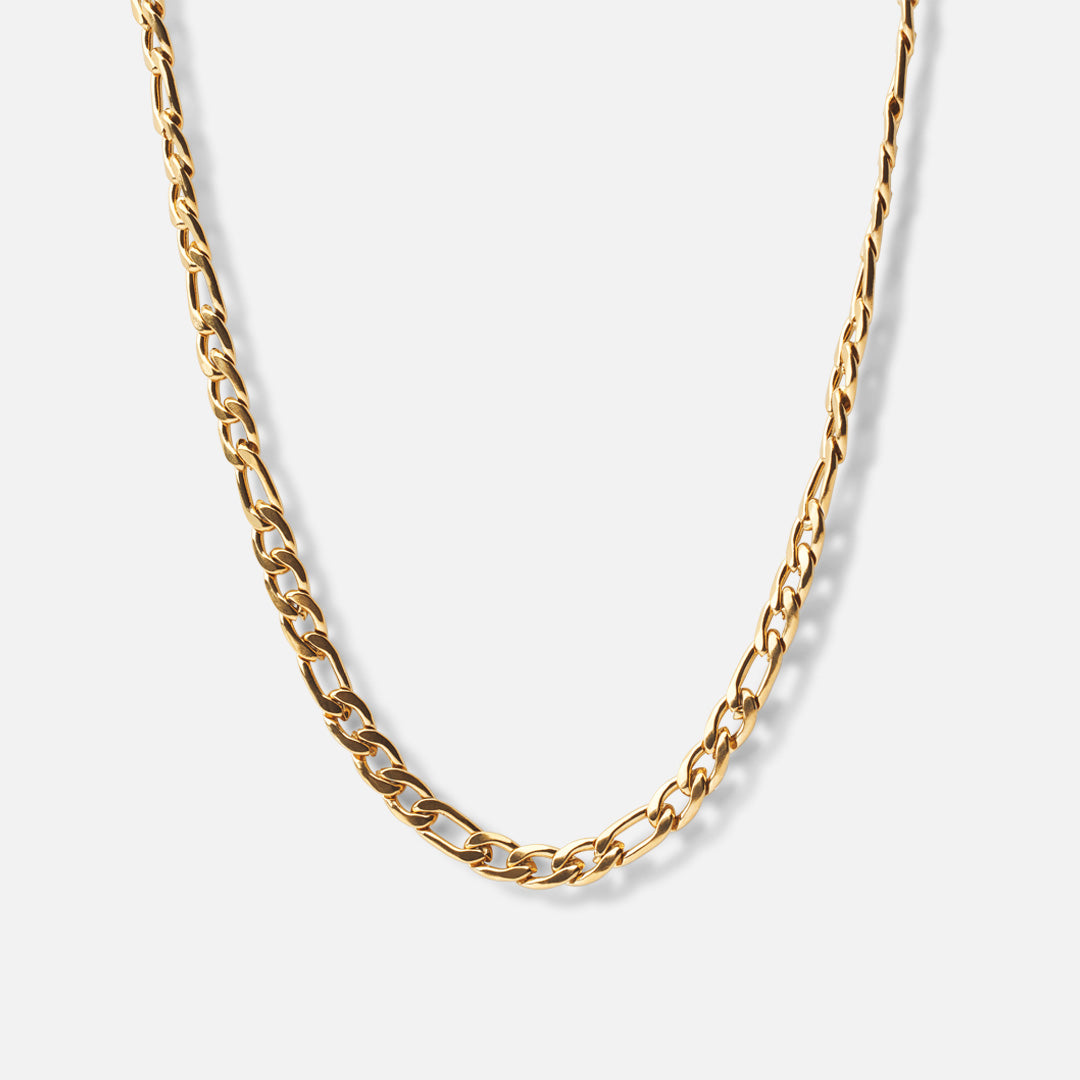 Figaro ketting 18K goldplated 6 mm - Josephine Nord