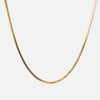 Platte Snake Ketting 18K Goldplated 2 mm