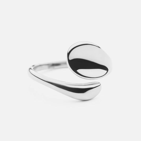 Flow Ring Zilverkleurig