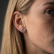 Sunset Flower Studs Oorbellen Zilverkleurig