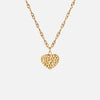 Hammered Heart Ketting 18K Goldplated