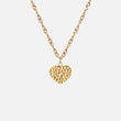 Hammered Heart Ketting 18K Goldplated